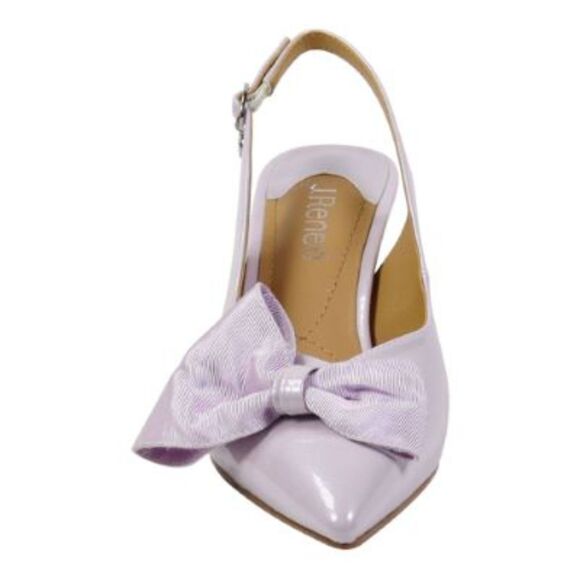 J.RENEE  Devika Lilac Patent Slingback Pump with Bow, NEW! Size 12 M - Picture 7 of 14